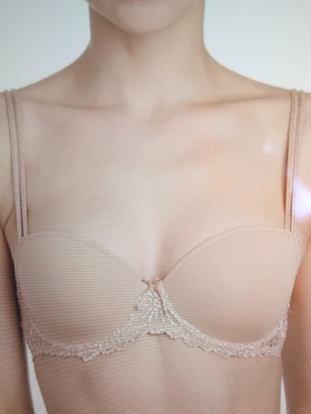Marie Jo Lace Trimmed Balconette Bra 34D